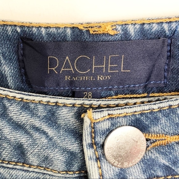 RACHEL Roy hi rise cropped raw hem sequin detail jeans - Picture 10 of 13